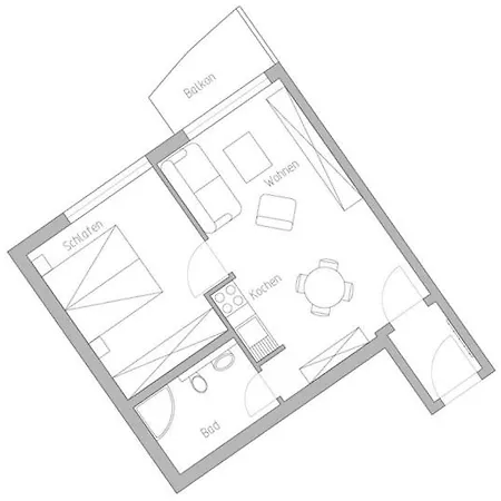 شقة Schloonseevillen, Whg 06